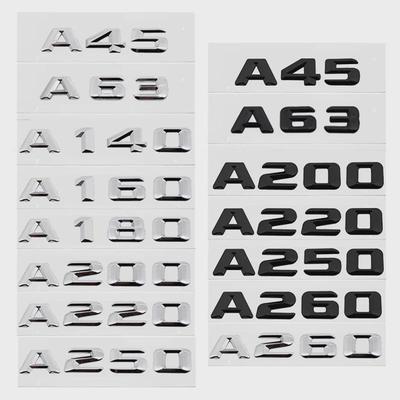 Nálepka na zadní výklopné dveře 3D znakový znak na zadní kufr pro Merced-es Ben-z A Class A45 A63 A140 A160 A180 A200 A220 A250 A260