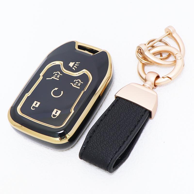 Keyless Shell Fob For Chevrolet Silverado GMC Sierra 1500 2500HD 3500HD Terrain Acadia 6 Button TPU Remote Car Key Case Cover
