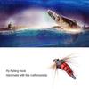 40PCS Durable High Carbon Steel Fly Fishing Flies Lifelike Multicolor Fishing Lures Mini Fishing Trout Flies Trout Fishing
