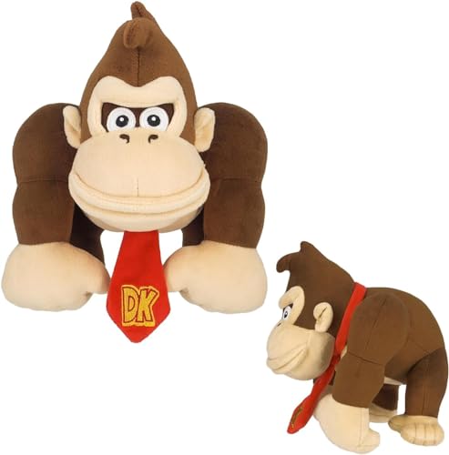 Donkey Kong Country Returns HD - Switch + Donkey Kong & Diddy Kong Plush Toys (Amazon.co.jp Exclusive Bonus) Includes Original Design Pin Badge
