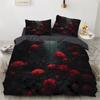 Colorful Rose 3D Printed Pattern 3pcs Single Double Queen Quilt Cover Pillowcase Bedding Set