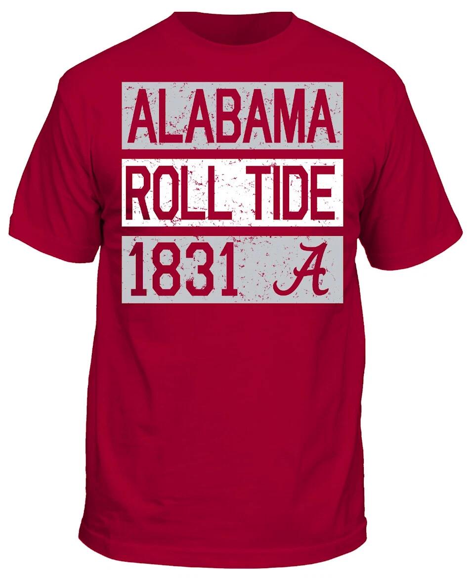 

Alabama Crimson Tide Roll Tide Established Short Sleeve T shirt S