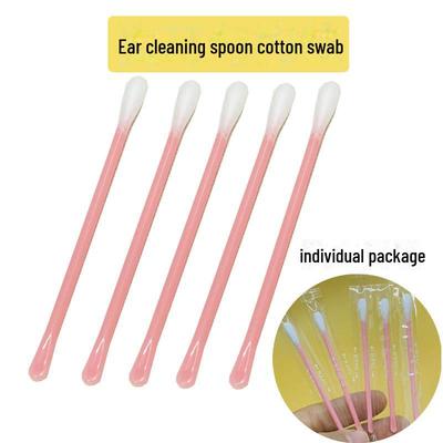 Two-in-One Ear Cleaning & Makeup Cotton Swabs with Independent Ear Spoon