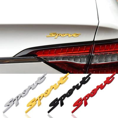 Car Sticker Sport Version Of The Metal Car Labeling Sports Word Letter 3D Chrome Metal Car Sticker Emblem Badge Decal Car
