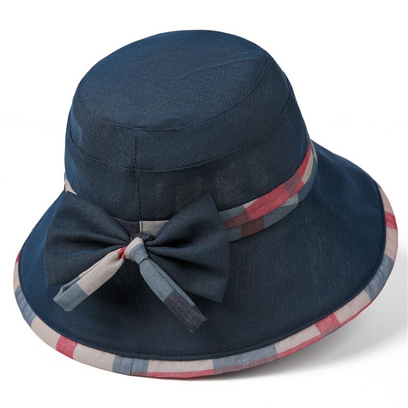 Hat Women Spring Summer Travel Sunshade Sunscreen Bucket Hat Elegant Temperament Basin Hat Breathable Sun Hat