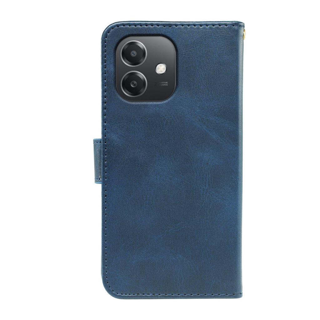 Oppo Reno16 5G Leather Flip Case with Calfskin Photo Frame and X9 Pro Protection