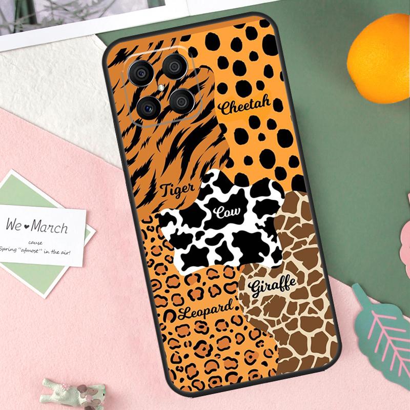 Tiger leopard print panther Case For Honor X8b X9b X9c X9a X8a X8 X9 50 70 90 Lite Honor 200 Lite Magic 7 5 6 Pro Cover