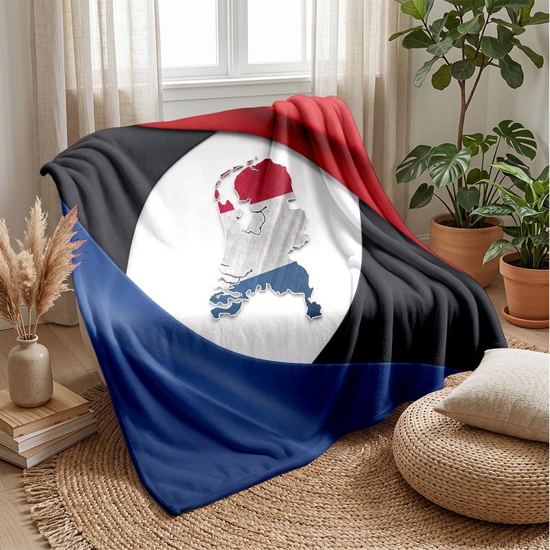 Coperta in Flanella Stampata Calda e Skin-Friendly Decorativa per Divano Letto Uso Quotidiano