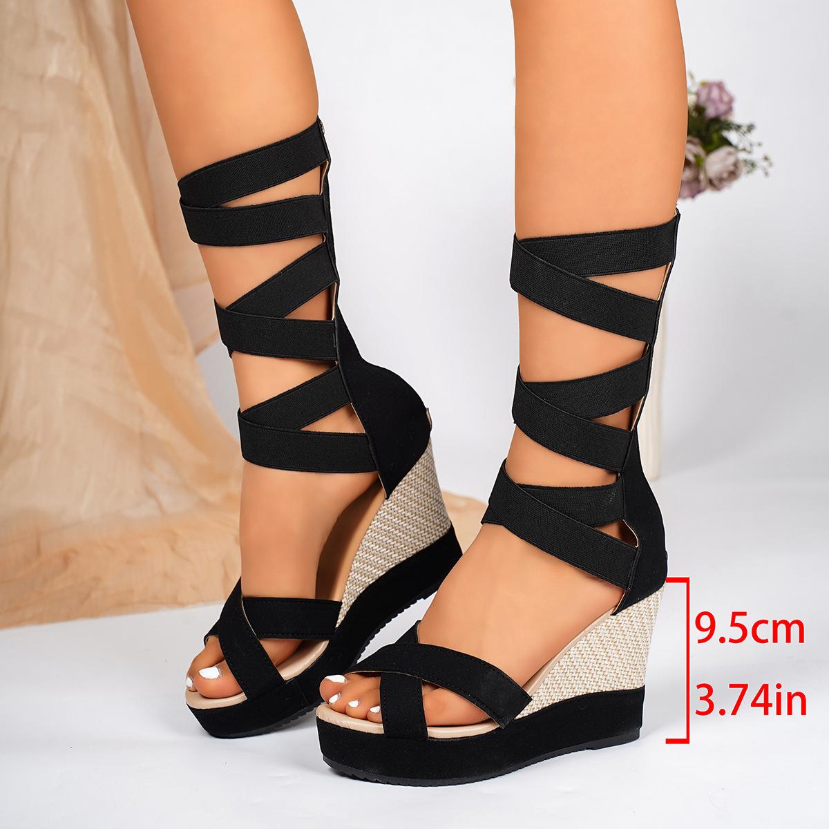 Women s Large-size Shoes - Platform Shoes - Sandals 36 чёрный