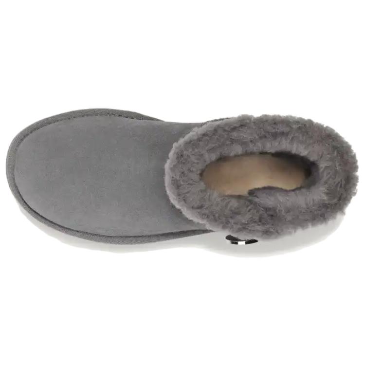 UGG Mini Bailey Button Crystals Short Snow Boots Women Boots Charcoal 1138170-CHRC