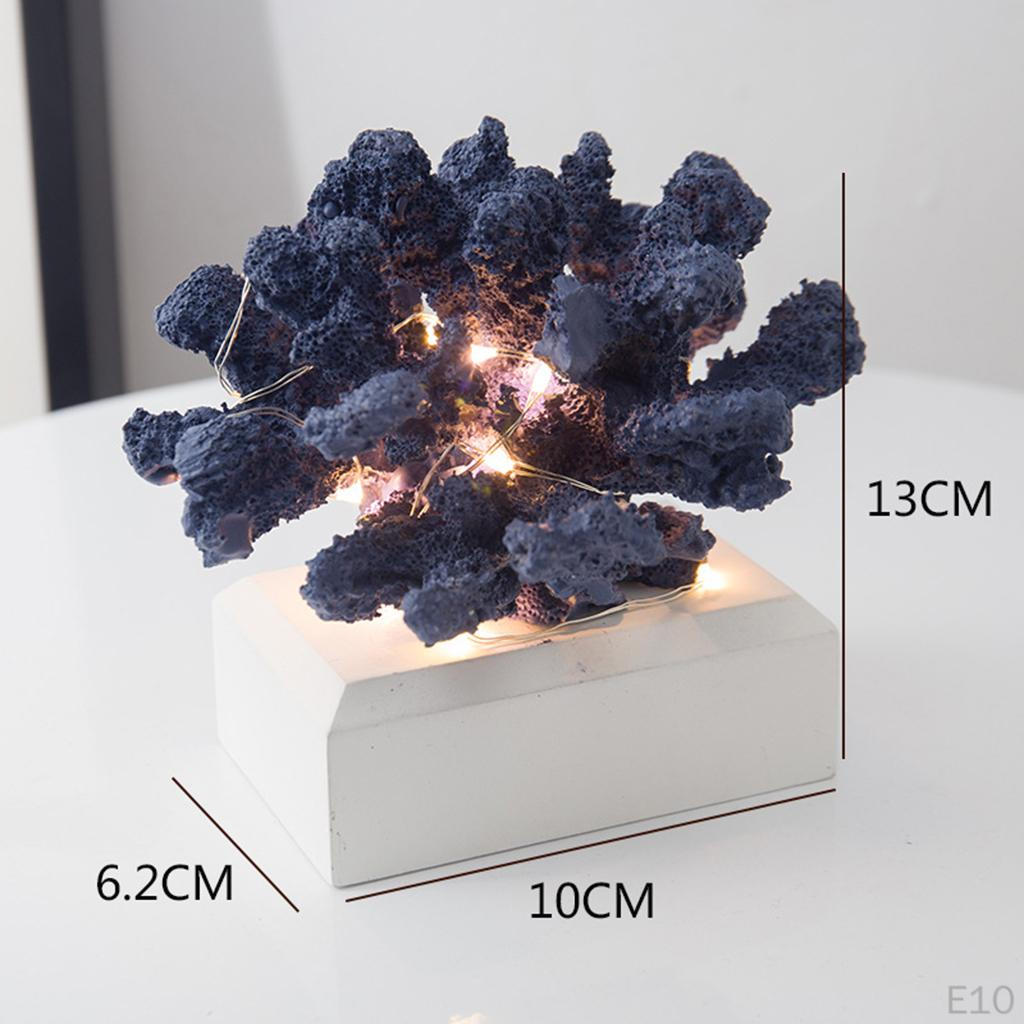 Figurines LED Sculpture Statue Artwork Creative Luminous Crafts AAA Batteries(Not Included) Ornament