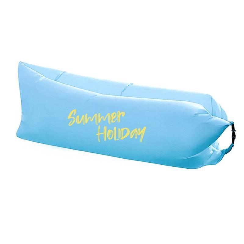 

Inflatable Folding Lounger Air Sofa Outdoor Sleep Tool Portable Camping Prop Blue