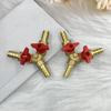 Three-Way Brass Gas Valve with Pagoda Pointed Nozzle for Liquefied Gas Stoves
