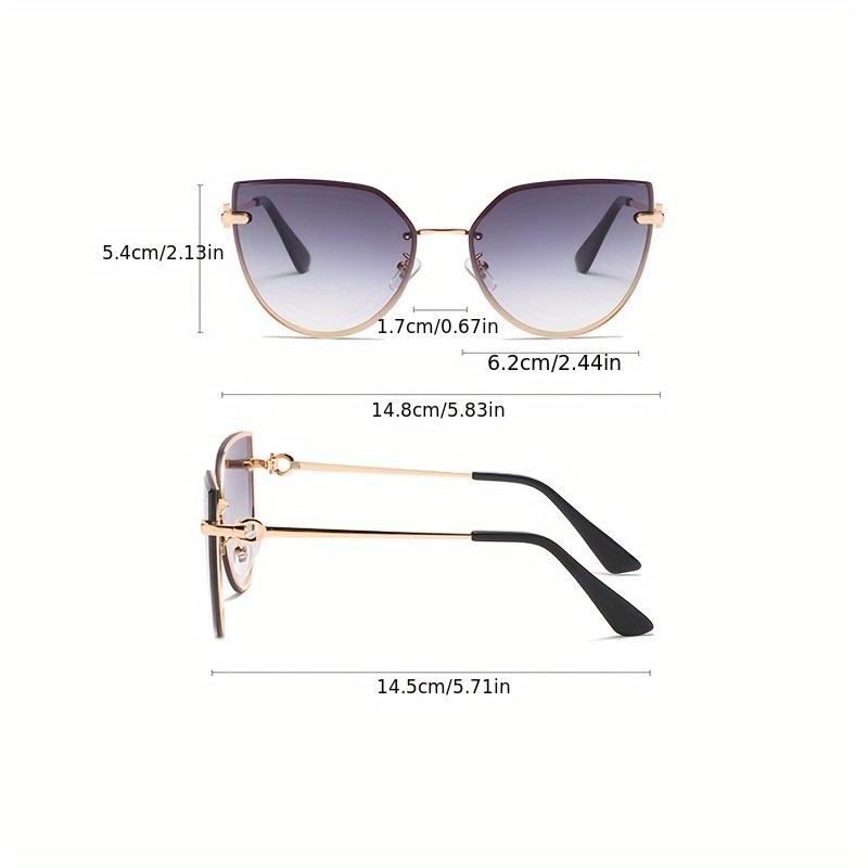 3-pack Mode Fyrkantiga Utomhus UV-skydd Dam Solglasögon Kvinna Stor Ram Gradient Märkesdesigner Solglasögon
