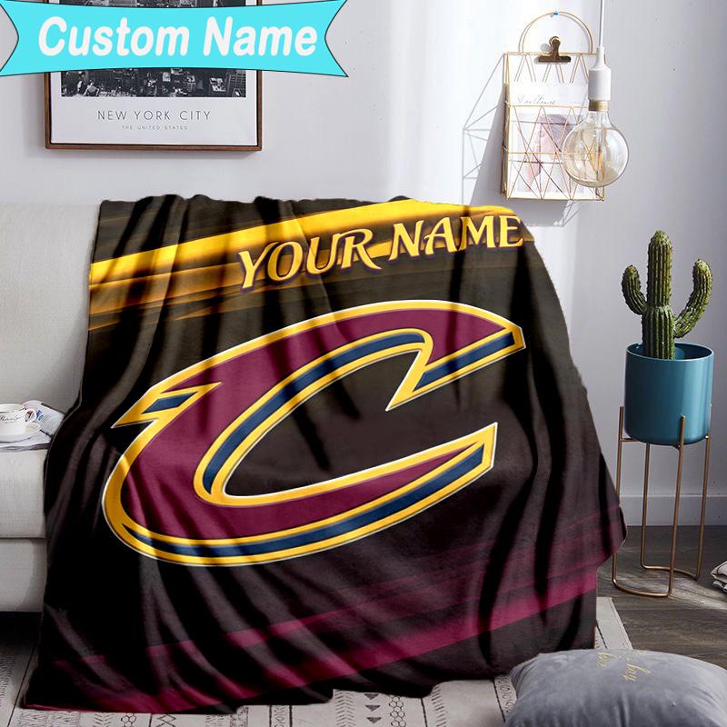 Custom Name Blanket football Cavaliers Logo Blanket Bedding Blanket for Travel, Camping, Living Rooms, Offices, Sofas, Fan Christmas gift