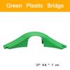 Wooden Train Station & Car Garage Toy Beech Wood Railway Bridge Compatible with All Major Track Brands