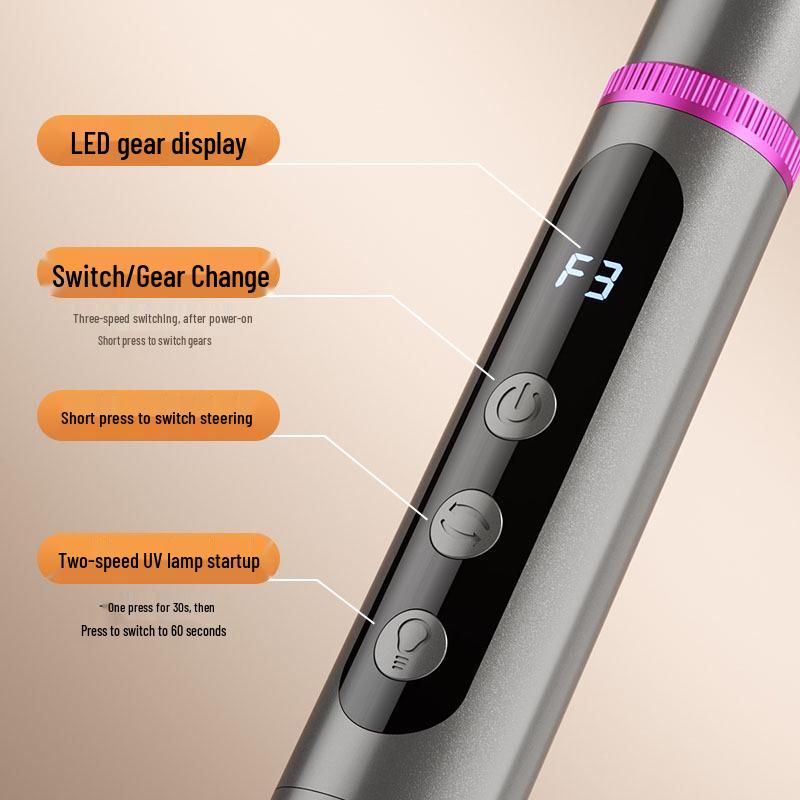 Electric Nail File & Polish Remover with Nail Lamp - New Style