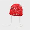 Hollow Out Bow Pearl Beanies Bohemian Style Knit Cap Cute Ethnic Style Hat  Outdoor