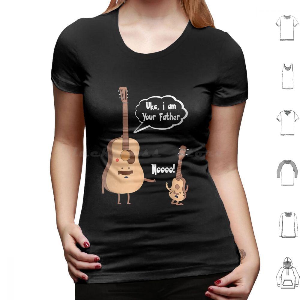 Uke I Am Your Father T Ukulele Guitar Music T Shirt Cotton Men Women DIY Print Funny Guitarist Guitar Player Birthday Christmas