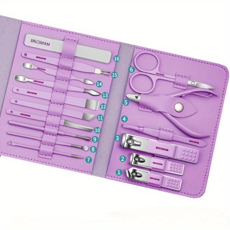 12pcs Nail Clipper Set, Home Use Finger Scissors, Unisex Nail Clippers, Dead Light Beige Cutting Kit, Ear Spoon Set, Pedicure Tools