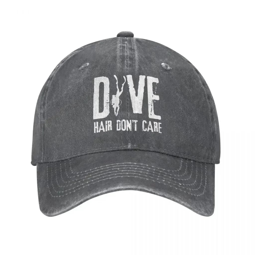 Dive Hair Dont Care Jeans Baseball Cap Adjustable Hat Dad Scuba Diving Diver Cap Hats Spring Summer Casual Casquette
