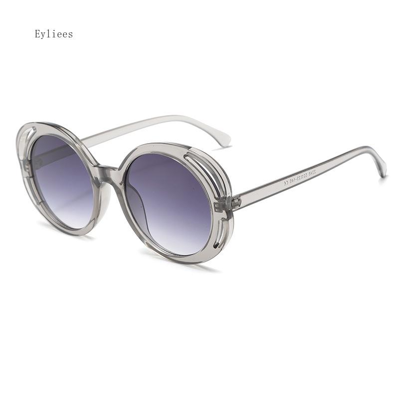 New in Fashionable Women's Vintage Camellia Sunglasses Large Frame Pattern Unique Style European American Popularity gafas