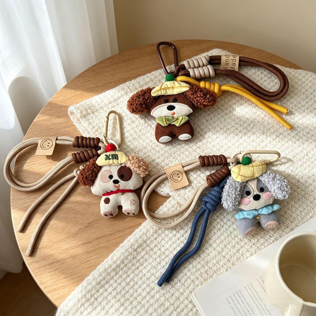 Cute Cartoon Dog Pendant Keychain Ornament