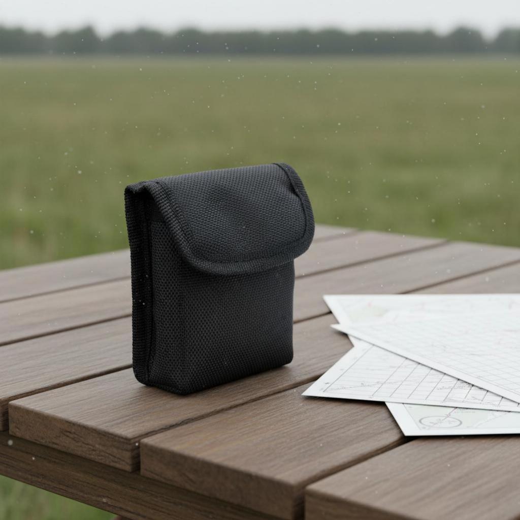Compass Pouch Padded FlapTop Oxford Material Storage Case