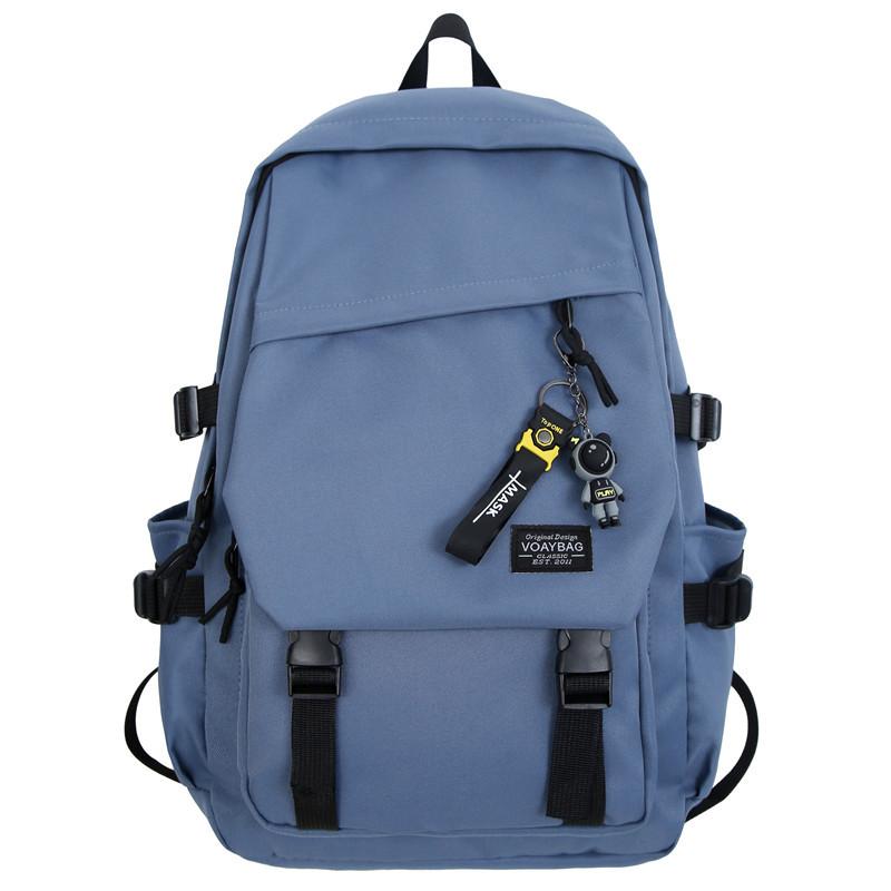 

New backpack male trend street Korean version simple female student schoolbag leisure computer bag travel bag LOGO Single Pack
