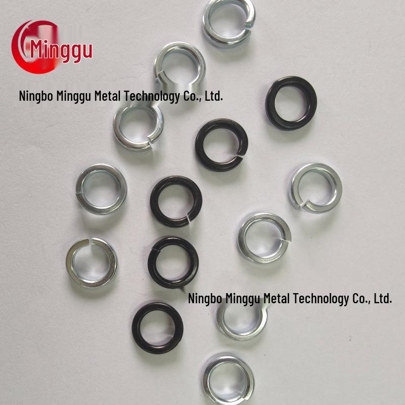 Galvanized Blackened US/British Standard 1/4"-1-1/4" Spring Lock Washer, Anti-Loosening High-Strength.