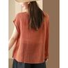 2026 Summer Women's Loose Fit Solid Color Short Sleeve Pullover Top