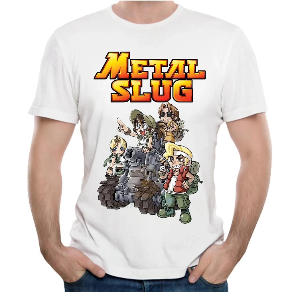 Camiseta Metal Slug Vintage Juego Gráfico Personalizado Hombre Camiseta Japón Anime Camiseta Personalizada Camisetas Para Hombres