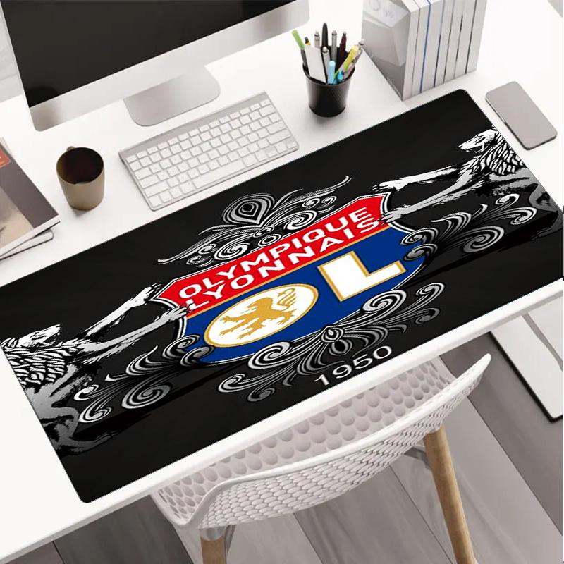 Olympique Lyonnais Football Crest Mouse pad Mouse pad, Gaming Mouse Pad, keyboard pad, Desk Decor for computer notebook Fan Gift Birthday Gift
