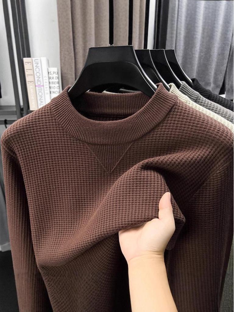 Men's Versatile Knit Round Neck Sweater - Autumn/Winter Bestseller