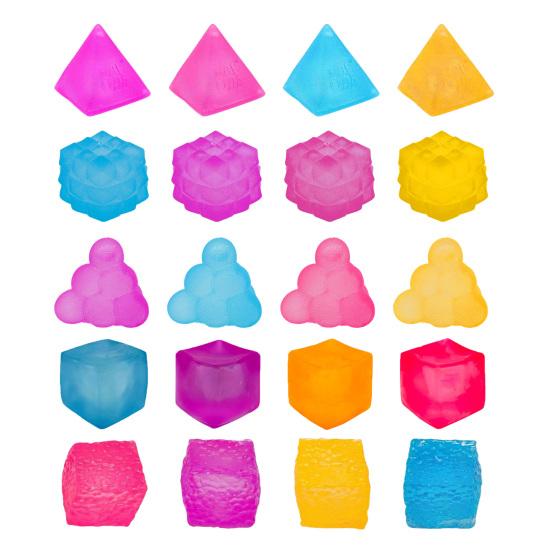 Stress Relief Geometric Solid Toy Frosted 3D Shape Squeeze Sensory Toy Kids Adults Decompression Geometric Block Fidget Toy