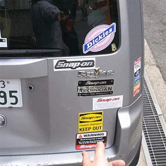 Snap On 1950 Vintage X Decal, Silver, 6.7cm 14.5cm, 0003149-0012