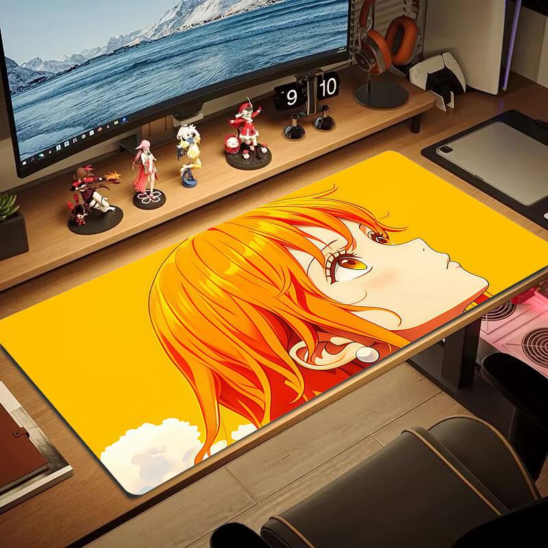 Nami Print Cushion Non-slip Laptop Tablet Big Mousepad XXL Mat Mini PC Playmat With Lock Edge