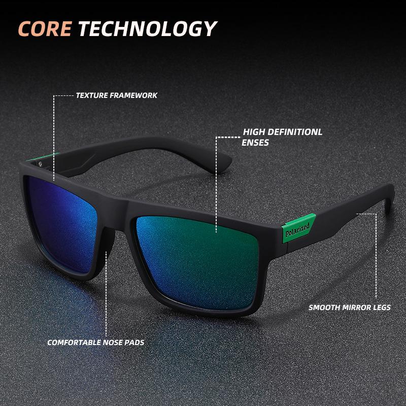 Men's Large Frame UV Protection Cycling and Driving Photochromic Polarized Sunglasses