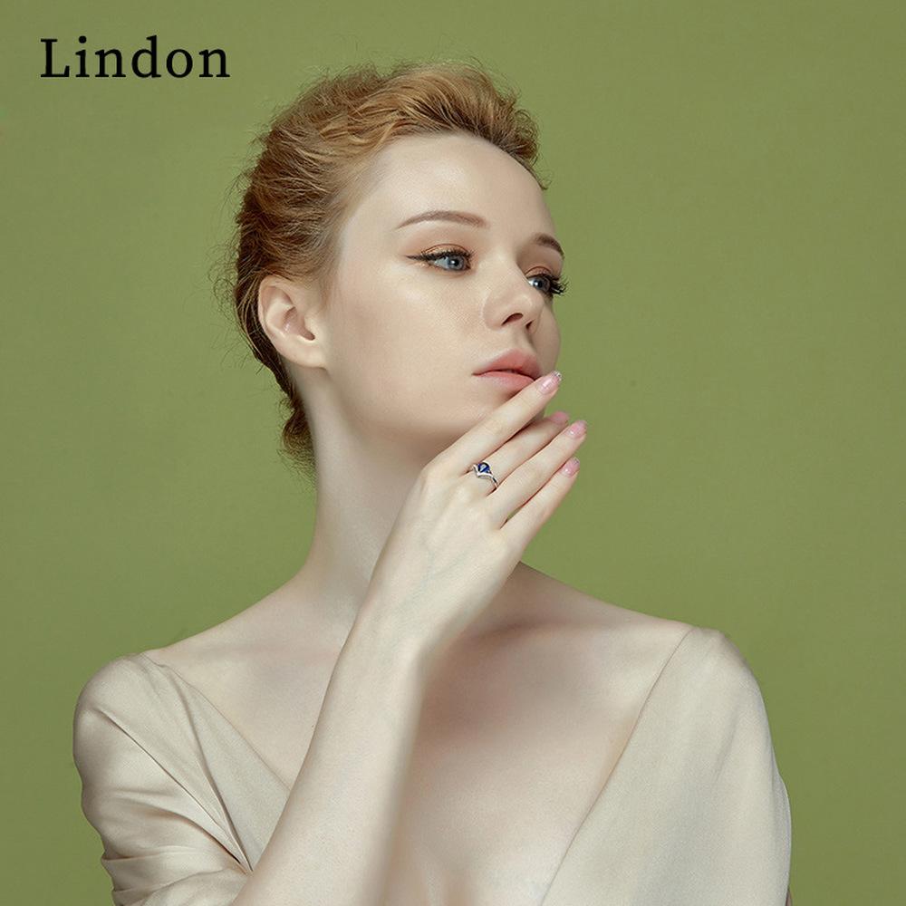 Lindon Classic Copper Alloy Zircon Ring Ladies Jewelry Wedding Promise Party Gift