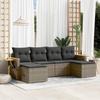 VidaXL Garden Lounge Set with Cushions 6 Pcs, Patio Sofas, Patio Furniture Set, Outdoor Furniture, Grey 3227061