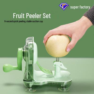FDA-zertifizierter 2-in-1 Handkurbel-Obstschäler & -Schneider für Äpfel und Birnen