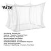 Insect Barrier Netting 4 Corners Mosquito Net, Rectangular Mesh, Patio Net Bed Canopies for Outdoor Camping Backyard Picnic Instant Setup