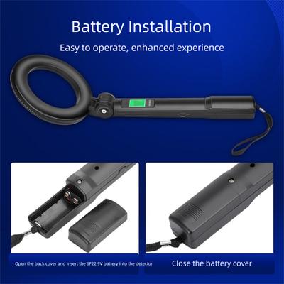 High Sensitivity Foldable Metal Detector Handheld Precise Location Handheld Metal Scanner LCD Display 360 Degree
