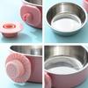 Stainless Steel Small Pet Bowl Hanging Feeding Cup Dog Crate Food and Water Bowl  for Medium Large