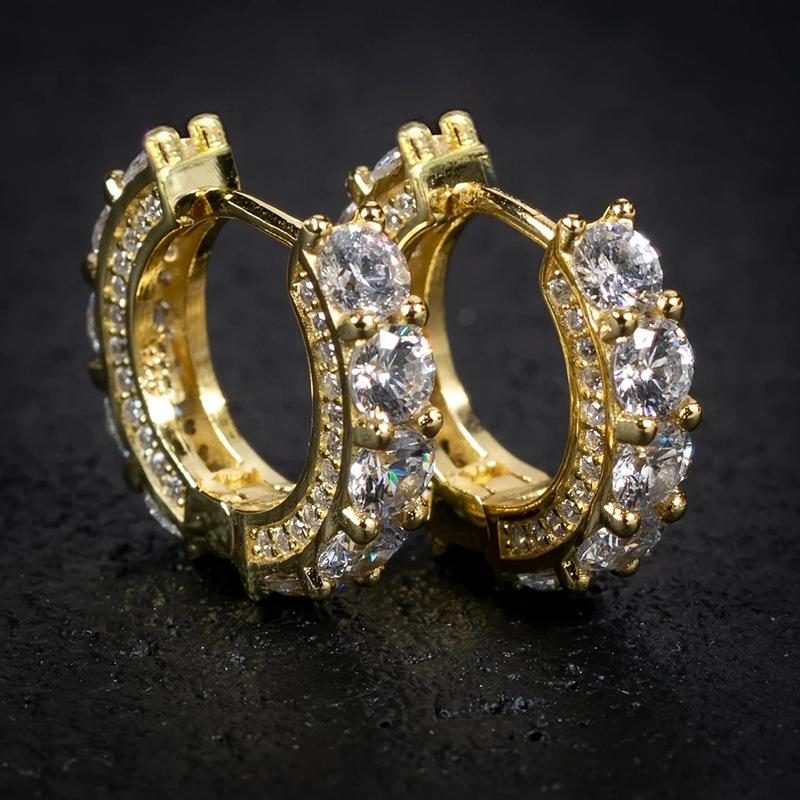 Exquisite Sweet Cool Street Pography With Zircon Inlaid Women'S Ear Buckle Shining Sweet Fashion Simple Accessories