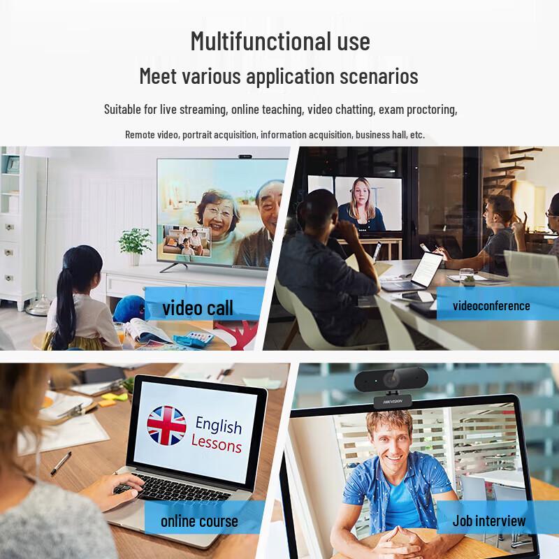 Hikvision DS-E14S 2K HD USB Webcam