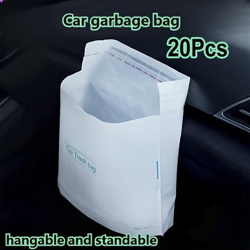 10/20/60pcs Car Disposable Garbage Bag Universal Auto Door Seat Back Sturdy Traceless Pasting Cleaning Bag