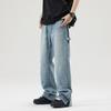 New American Loose Straight High Street Retro Jeans for Men