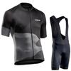 Mens Cycling Jersey Bib Shorts Set Mountain Bike Racing Breathable Performance Wear