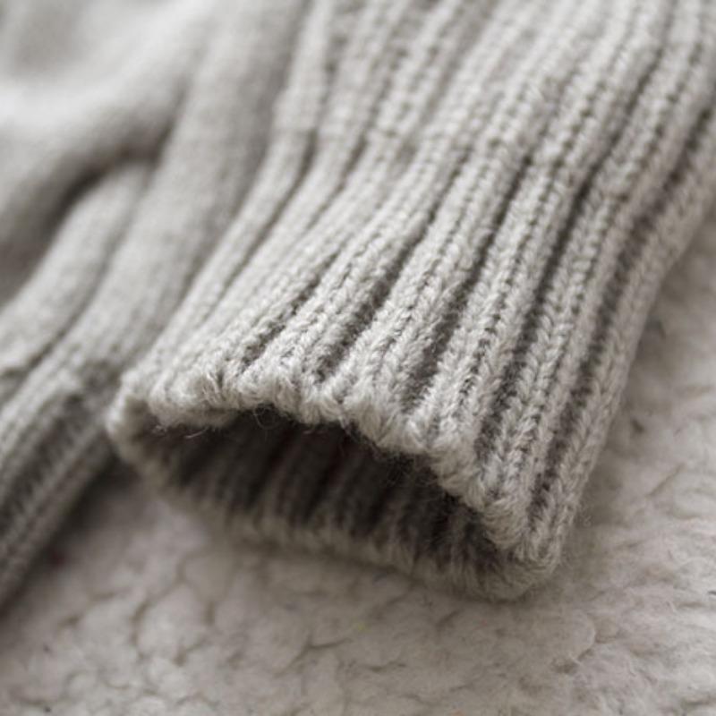 Children's Sweater Autumn New Style Solid Color High Neck Knitted Top for Boys and Girls